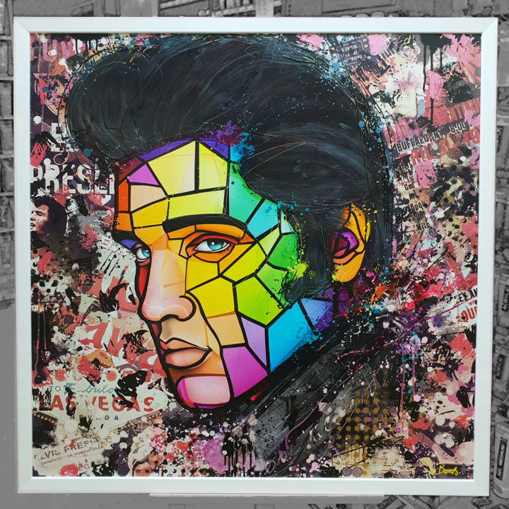 Peinture intitulée "The King.jpg" par Melvyn Barros, Œuvre d'art originale,