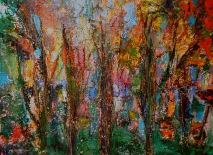 Pintura intitulada "paisagem4.jpg" por Maria Emilia Amaral, Obras de arte originais