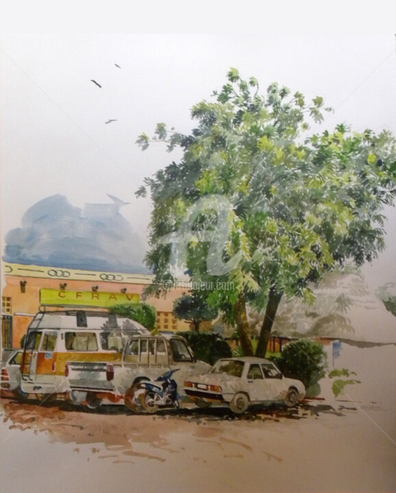 Painting titled "gambidi-2014.jpg" by Memto, Original Artwork, Watercolor