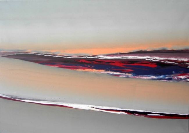 Peinture intitulée "sunset" par Mendelart, Œuvre d'art originale, Huile