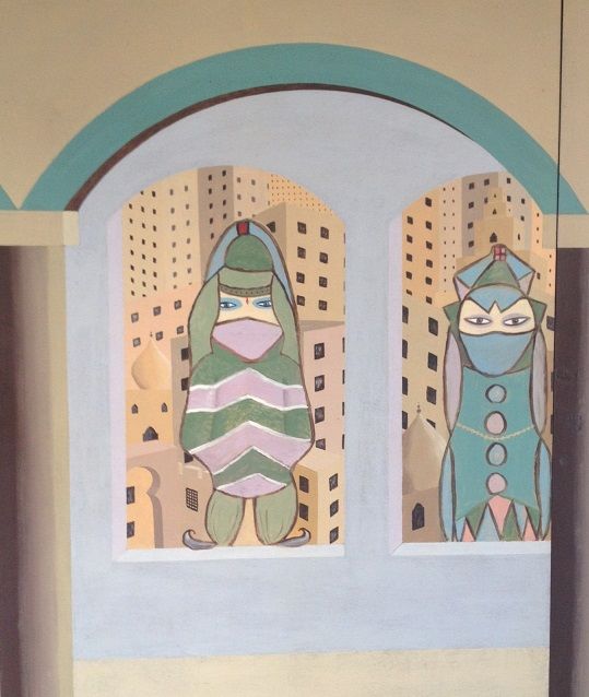 Peinture intitulée "Avant, le monde ima…" par Chan Mengal, Œuvre d'art originale, Huile