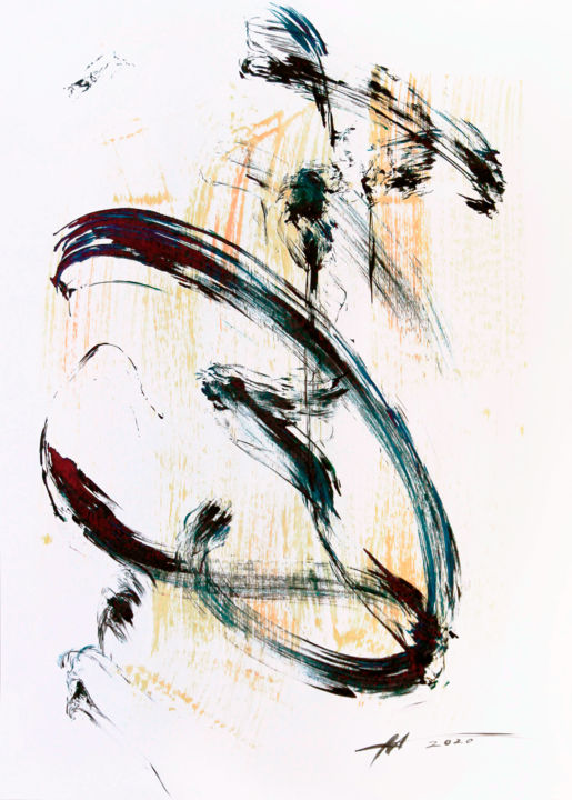Malerei mit dem Titel "#4" von Anatoliy Menkiv, Original-Kunstwerk, Acryl