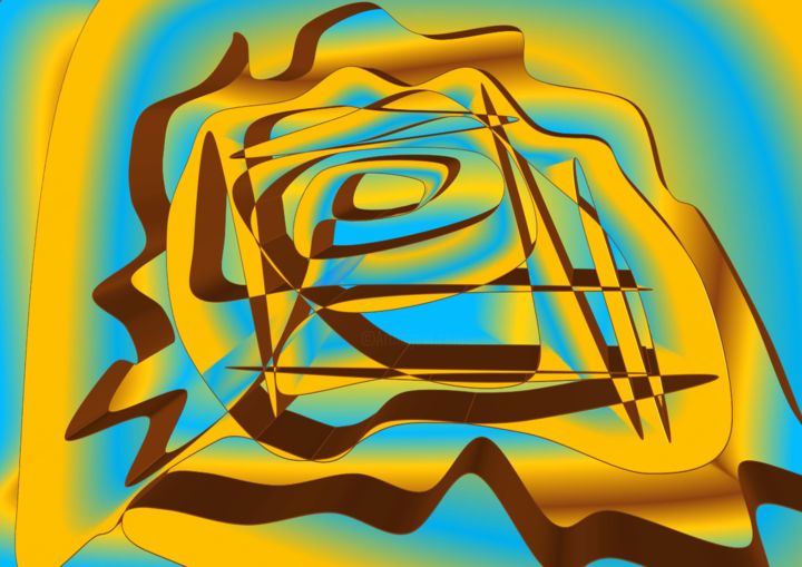 Arts numériques intitulée "Horse" par Roy Menlo, Œuvre d'art originale, Peinture numérique
