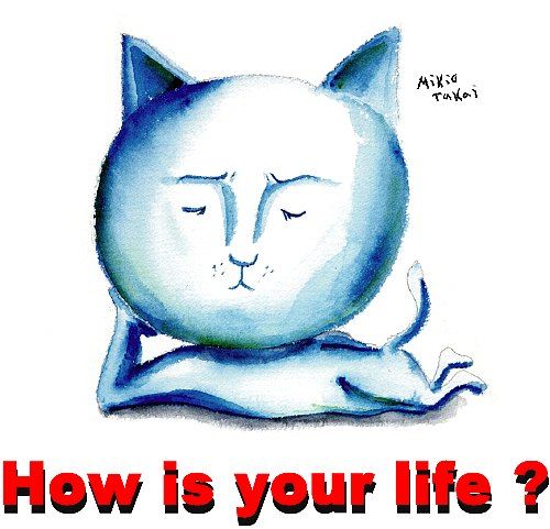 Schilderij getiteld "How is your life?" door Mentalbeachcombers, Origineel Kunstwerk