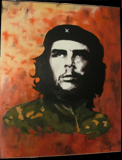 Painting titled "che guevara 1" by Antoni Menu, Original Artwork