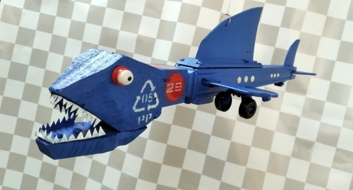 Sculpture intitulée "Fish №29" par Haka, Œuvre d'art originale, Bois