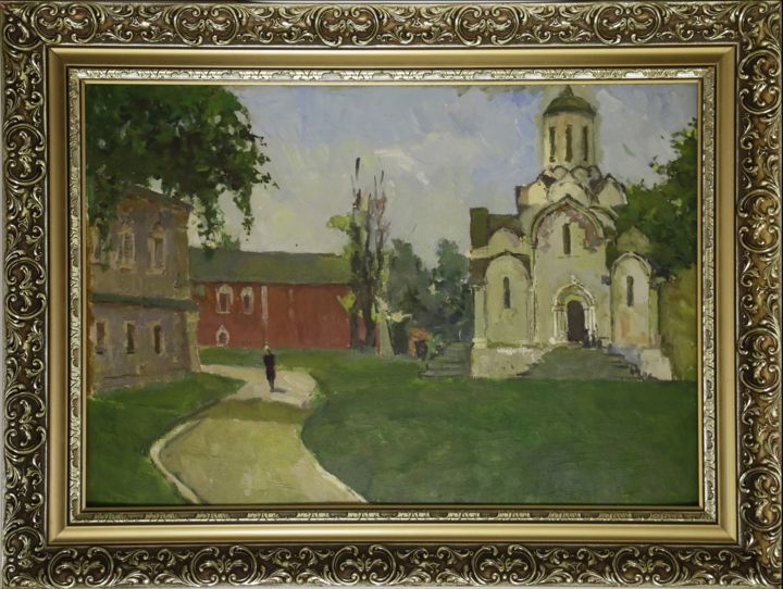 Painting titled "monastere-roublev-h…" by Merabatir, Original Artwork