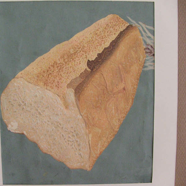Peinture intitulée "ekmek" par Meral Kıvılcım, Œuvre d'art originale