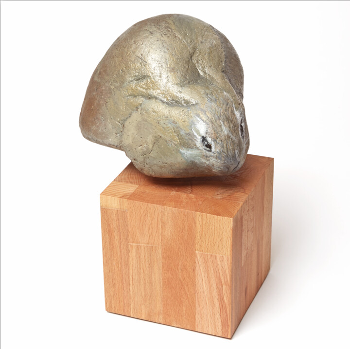 Скульптура под названием "´HARE´ stands for I…" - Mercedes Aparicio, Подлинное произведение искусства, Камень