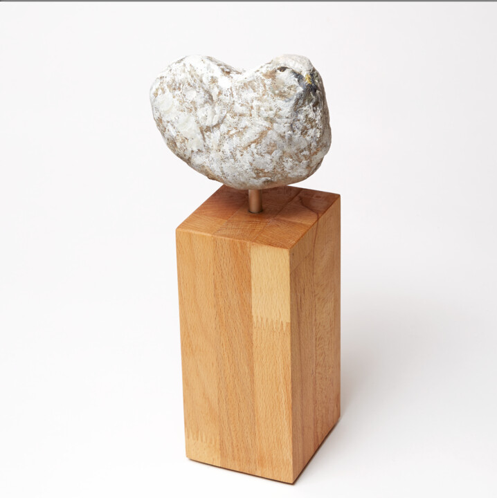 Escultura intitulada "´SEAGUL´ stands for…" por Mercedes Aparicio, Obras de arte originais, Pedra
