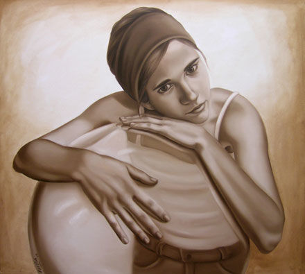 Pintura titulada "Ego" por Mercedes Fariña, Obra de arte original, Oleo