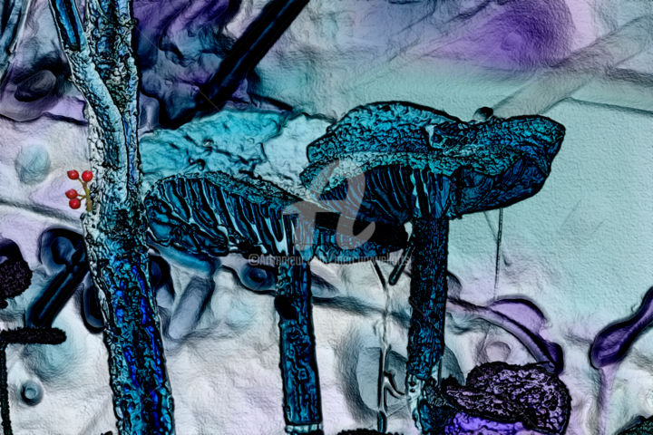 Digital Arts titled "In the Forest" by Richard Cresswell Thomas, Original Artwork, 2D Digital Work