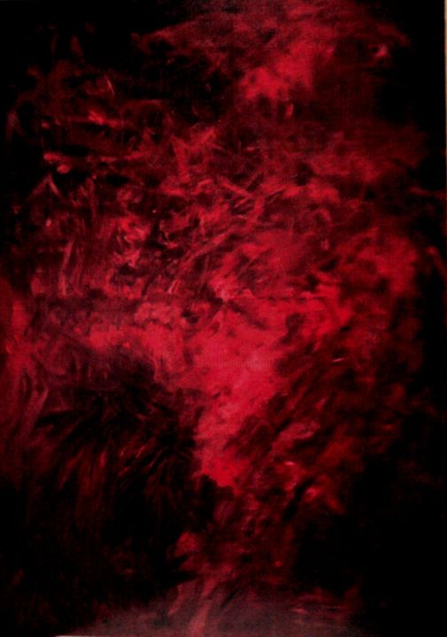 Картина под названием "A cause d'elle" - Sylvia Leroy, Подлинное произведение искусства, Масло