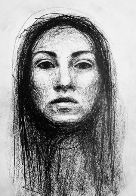 Drawing titled "MERETHE" by Merethe Duvholt, Original Artwork