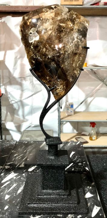 Sculpture titled "Teardrop" by Merrill Orr, Original Art, Metals