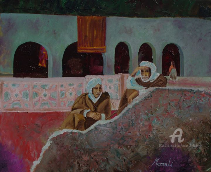 Peinture intitulée "Chebanis" par Mersali Fadi, Œuvre d'art originale, Huile