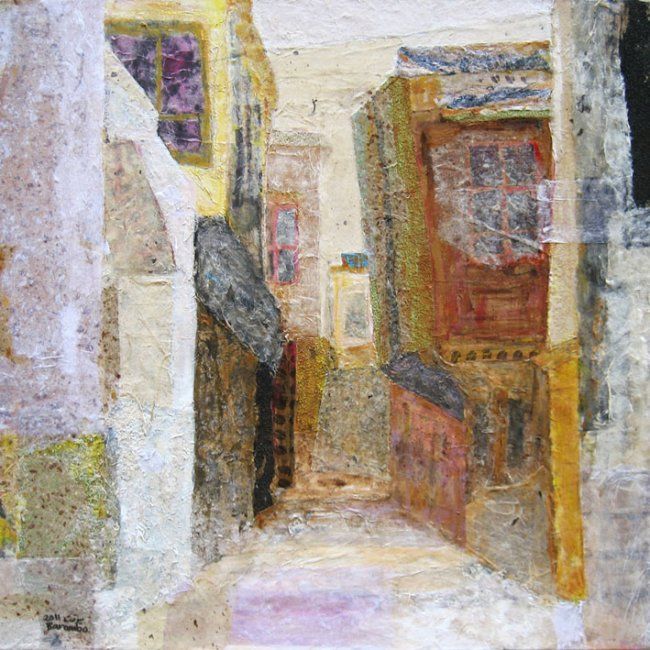 「old Damascus2」というタイトルの絵画 Mervat Baramboによって, オリジナルのアートワーク