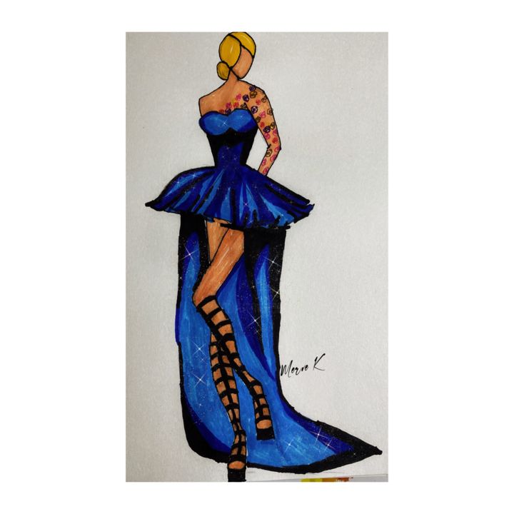 Dessin intitulée "Merve Collection" par Merve Kandemir, Œuvre d'art originale, Vêtements