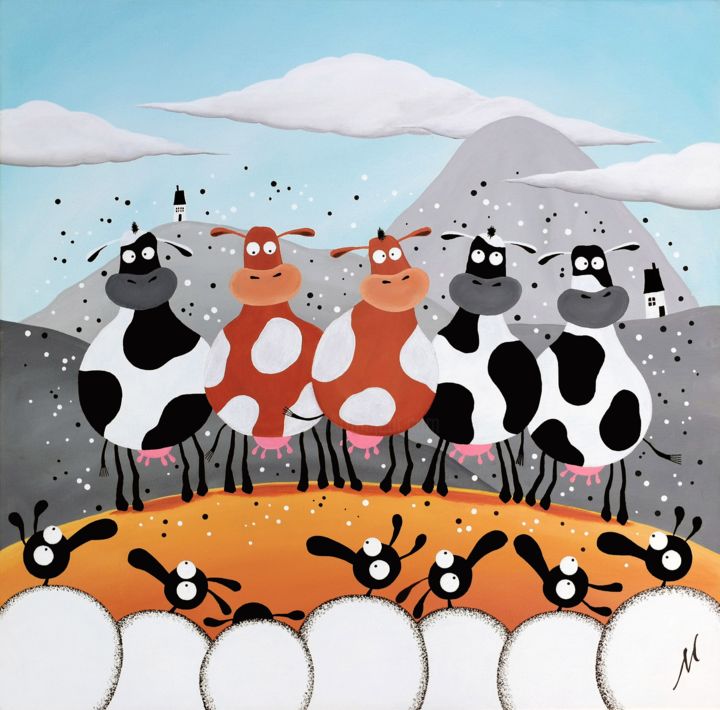 Painting titled "Uddersfield" by Mervyn Tay, Original Artwork, Acrylic Mounted on Wood Stretcher frame