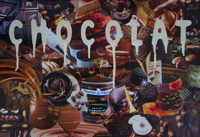 Installation intitulée "Cho cho cho chocolat" par Pascaline Hacard, Œuvre d'art originale