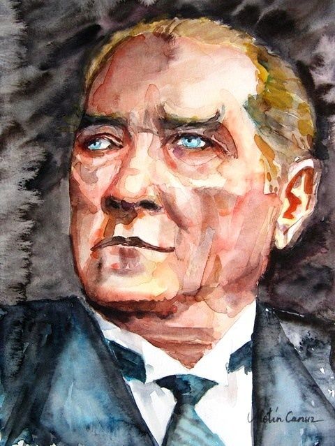 "Atatürk Portresi" başlıklı Tablo Metin Cansız tarafından, Orijinal sanat