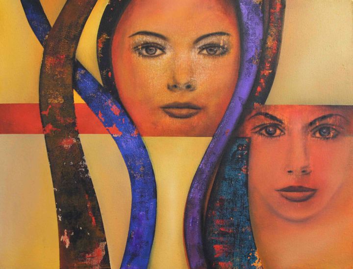 "figure painting ,fa…" başlıklı Tablo Metin Sakalov tarafından, Orijinal sanat, Petrol Tuval sedye üzerine monte edilmiş