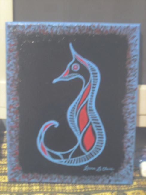 Painting titled "seahorse.jpg" by Metisartistwoman, Original Art,