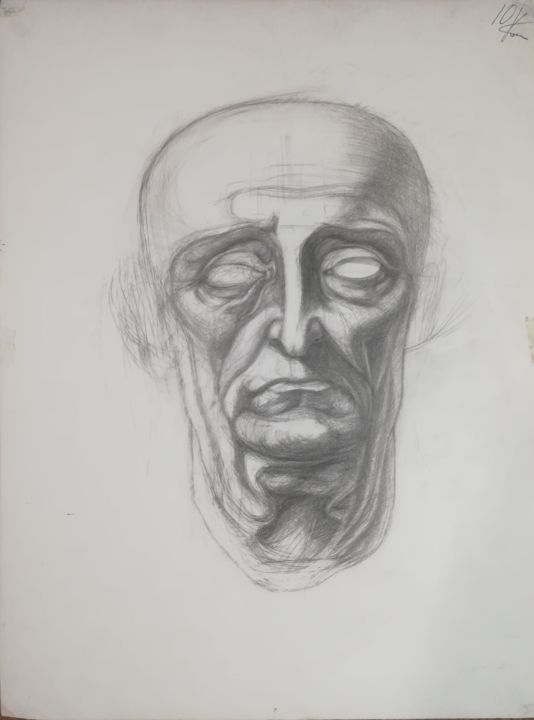 Drawing titled "A copy of a Leonard…" by Andrew Metto, Original Artwork, Pencil