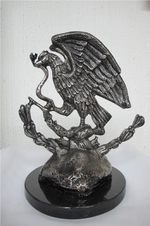 Sculpture titled "Escultura Del Escud…" by Mexican Artist, Original Artwork