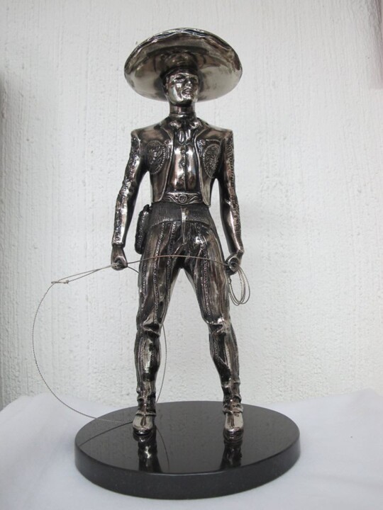 Sculpture intitulée "Escultura De Charro" par Mexican Artist, Œuvre d'art originale