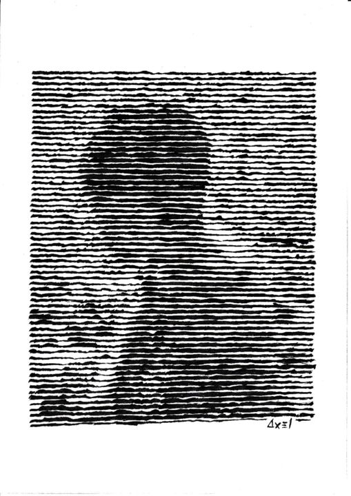Dessin intitulée "lines 4" par Axel Lines, Œuvre d'art originale, Encre