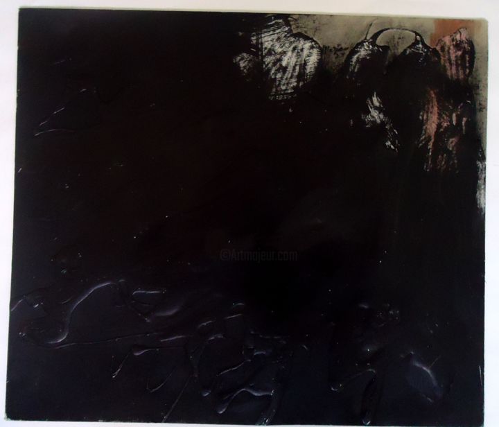 Peinture intitulée "Idée noire 06" par Meziane Boussaid, Œuvre d'art originale, Acrylique