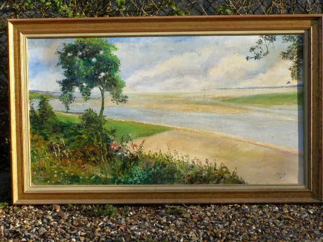 Peinture intitulée "La Baie de Somme" par Sylvie Fouchy, Œuvre d'art originale