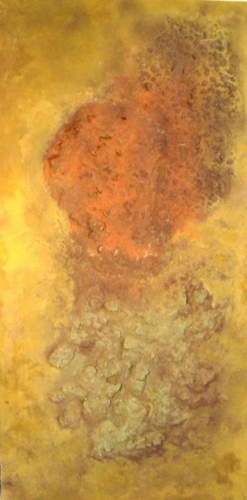 Pintura titulada "Mar de lava" por Fournier, Obra de arte original, Oleo