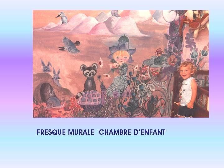 Peinture intitulée "FRESQUE MURALE CHAM…" par France, Œuvre d'art originale, Huile