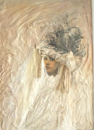 Painting titled "NOUVELLE MARIEE" by France, Original Artwork, Oil