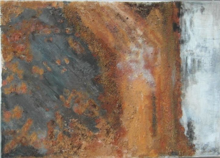 Painting titled "N°10: Oxydation." by France, Original Artwork, Other