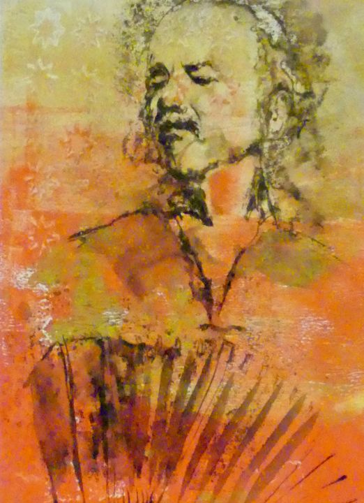 Peinture intitulée "Astor Piazzolla 3" par Marie-Françoise Robert, Œuvre d'art originale, Acrylique