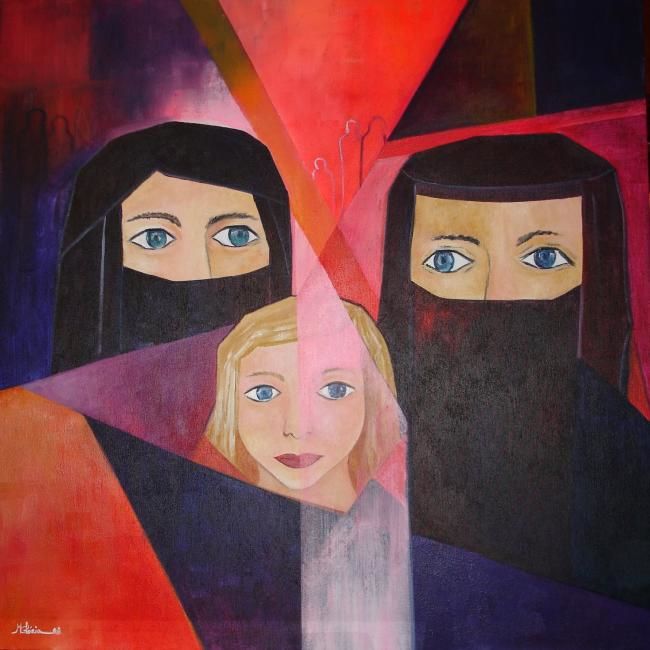 Pintura intitulada "Série Mulher - Soli…" por M.Gloria, Obras de arte originais