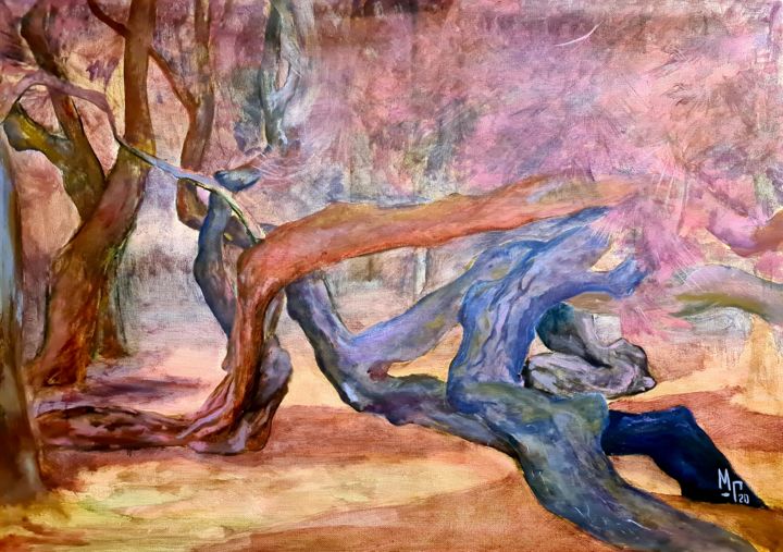 Pintura titulada "Relationship. power" por Maria Mikhaylova-Goldman, Obra de arte original, Oleo Montado en Bastidor de cami…