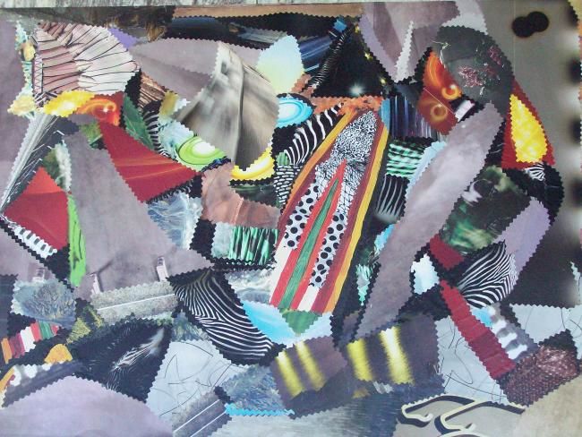 Collages titulada "Surfista da Rocinha" por Maria  Peters, Obra de arte original