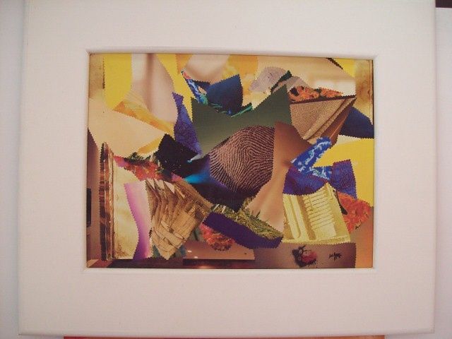 Collages titulada "A galinha azul e ve…" por Maria  Peters, Obra de arte original, Otro