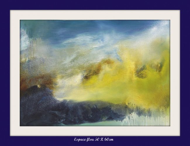 Peinture intitulée "Espace flou" par Marcel Gris, Œuvre d'art originale, Huile