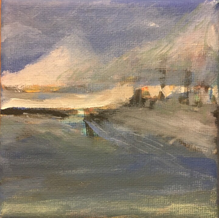 Peinture intitulée "Hivernales" par Marie-Hélène Abbate, Œuvre d'art originale, Acrylique
