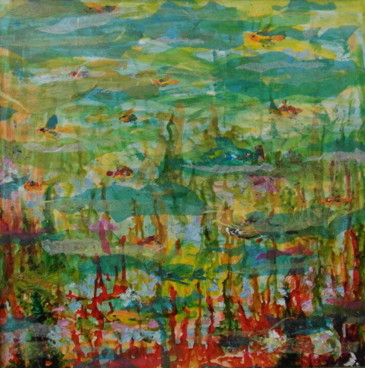 Painting titled "Bajo el mar" by Mi-Guel, Original Artwork, Other