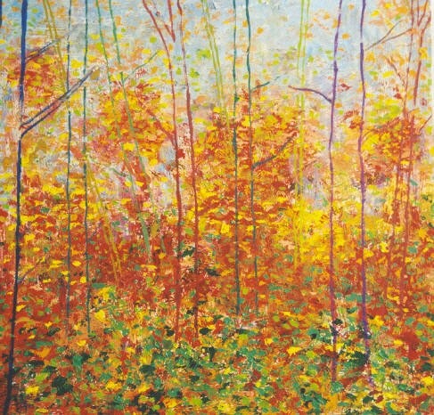 「Bosque en otoño II」というタイトルの絵画 Mi-Guelによって, オリジナルのアートワーク