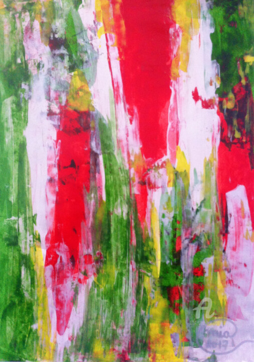 Pintura intitulada "Abstract Painting C…" por Mia Phlor, Obras de arte originais, Acrílico