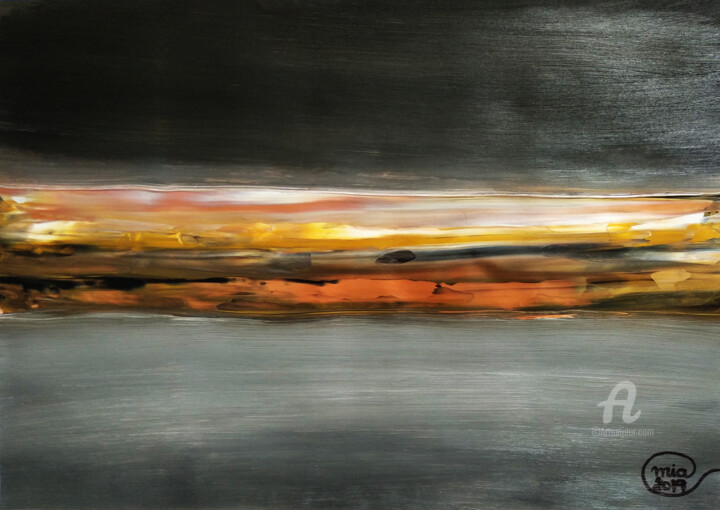 Malarstwo zatytułowany „Rothko Original Abs…” autorstwa Mia Phlor, Oryginalna praca, Akryl