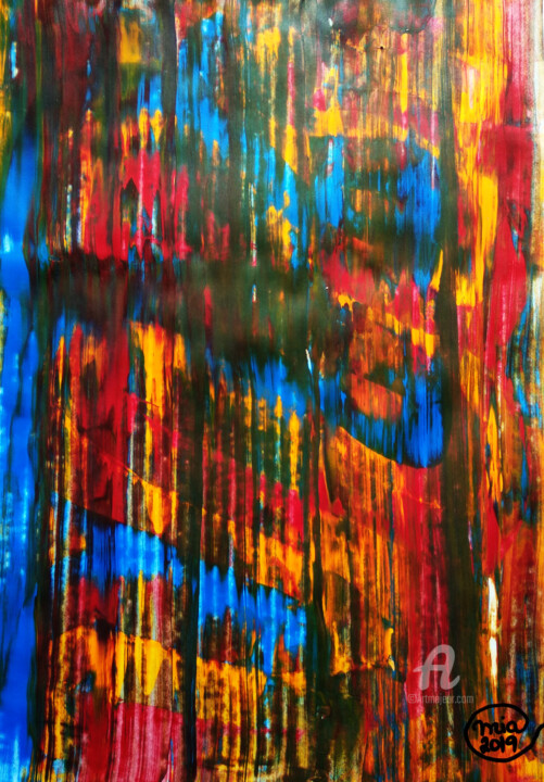 Картина под названием "Rothko Original Abs…" - Mia Phlor, Подлинное произведение искусства, Акрил