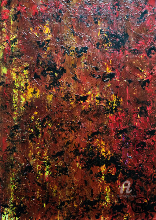 Pittura intitolato "Rothko Original Abs…" da Mia Phlor, Opera d'arte originale, Acrilico